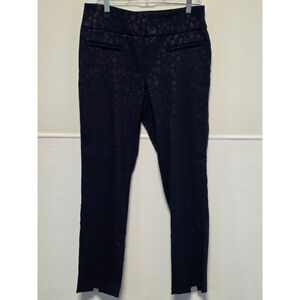 Women's Navy Leopard Crown‎ &Ivy Pants Size 10